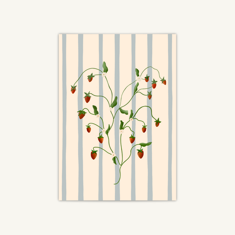 Flowers, Stripes and Berries