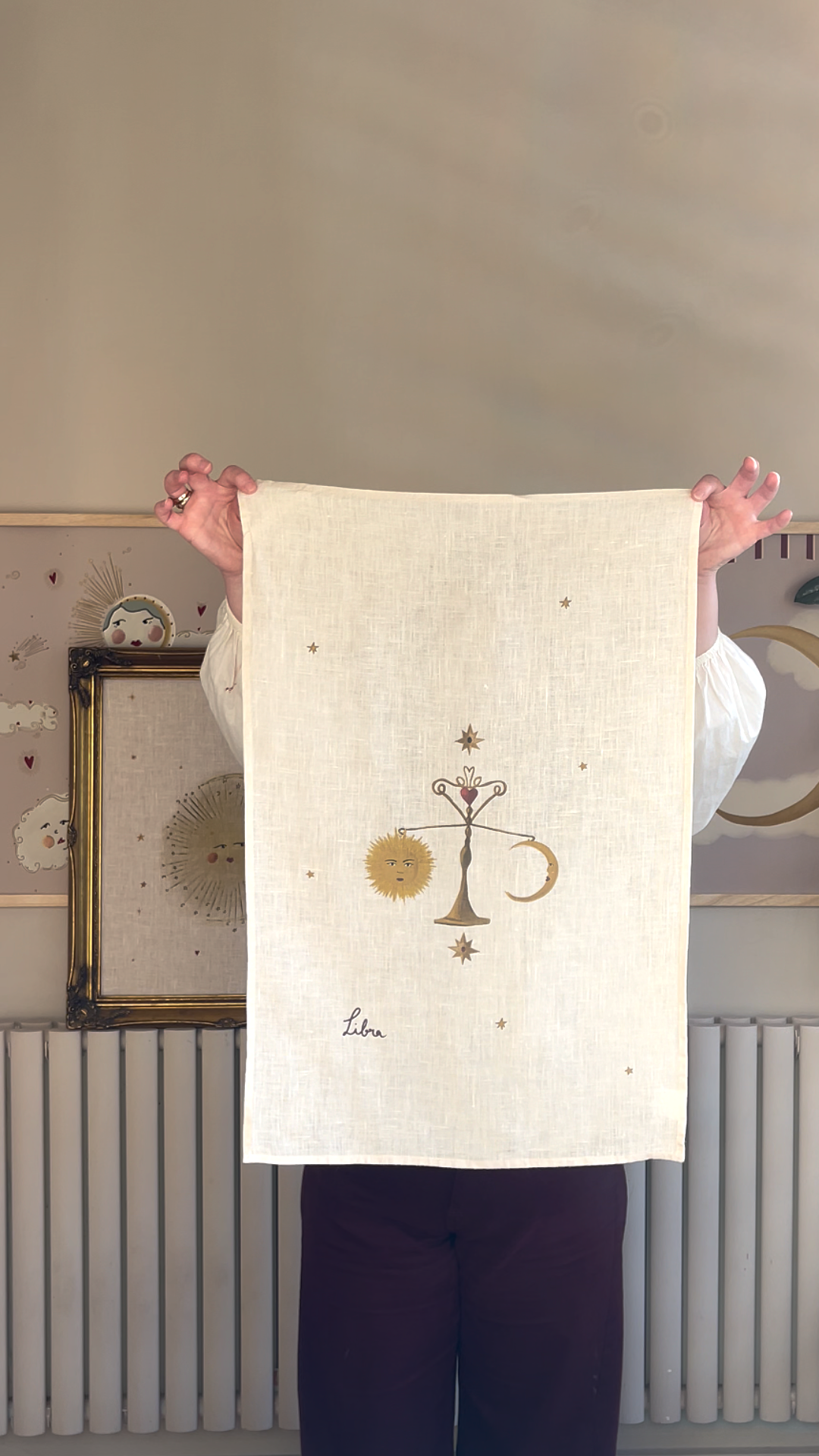 Linen Tea Towel "Libra"