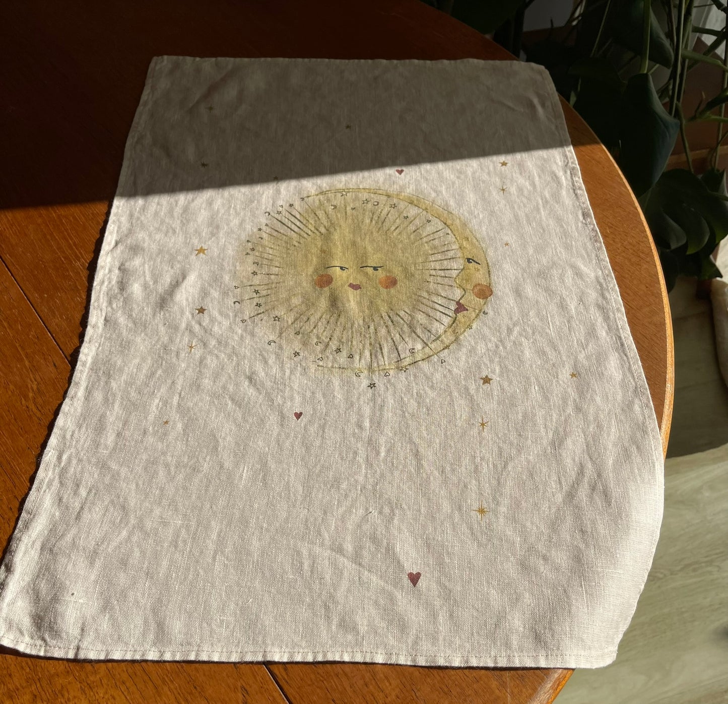 Linen Tea Towel "Astral Weeks"