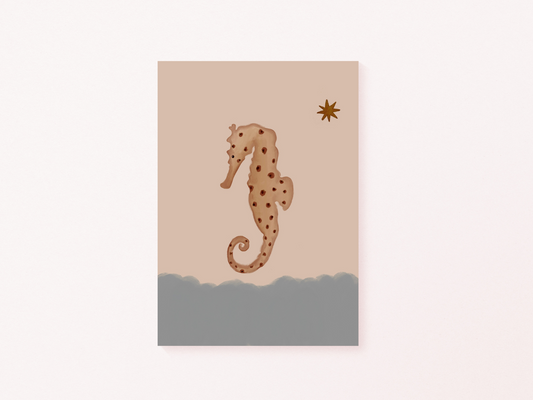 The Seahorse art print, additional product photo of the design