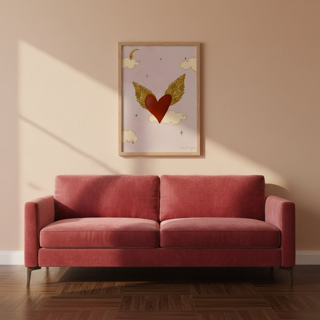 Winged Heart Art Print