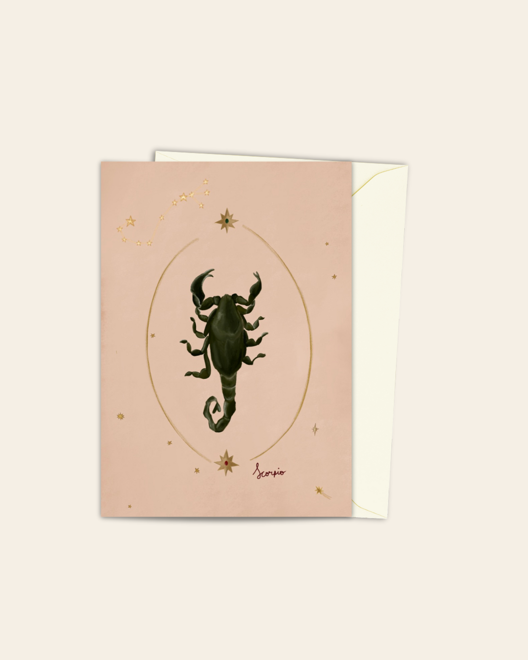 Scorpio Zodiac card