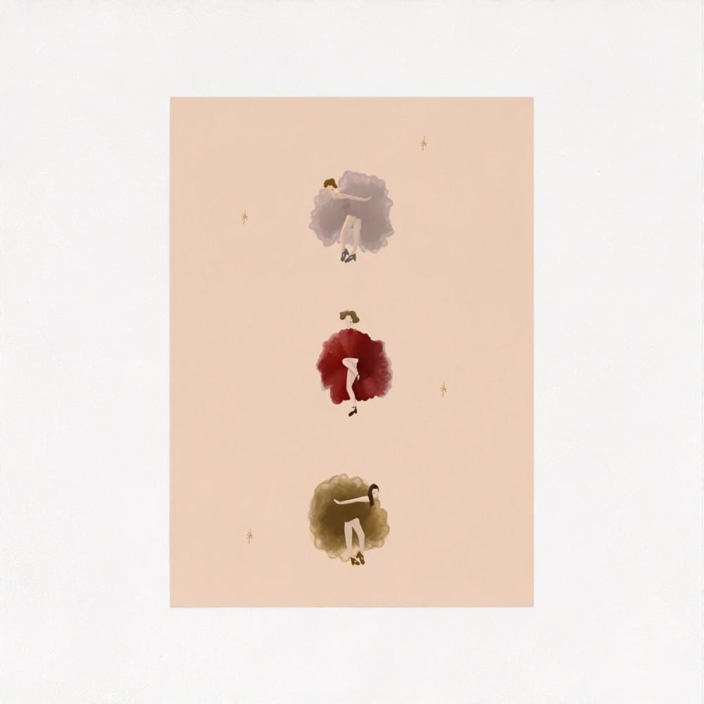 The Ladies that Can-Can Art Print
