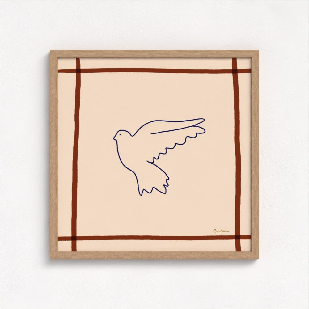 picasso inspired dove of peace bird simple stylish popular line art dove