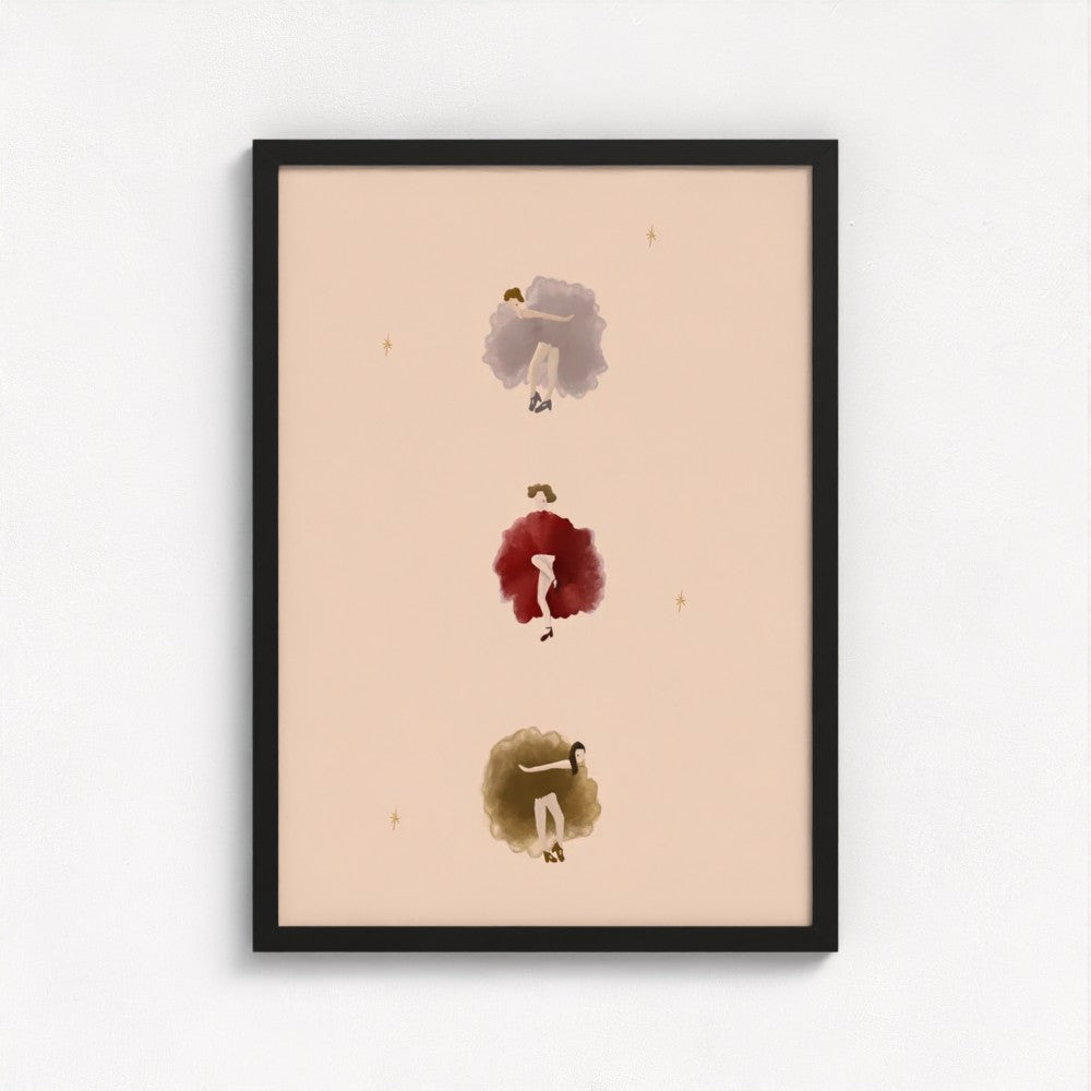 The Ladies that Can-Can Art Print