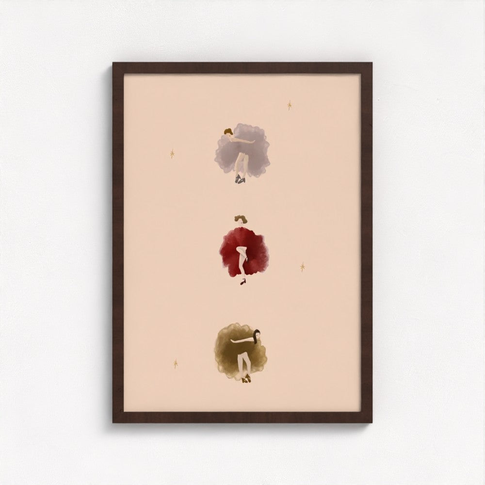 The Ladies that Can-Can Art Print