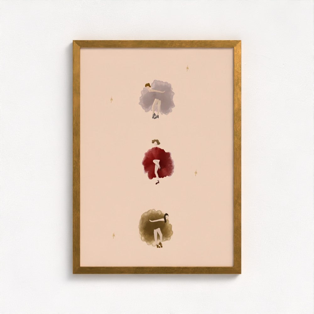 The Ladies that Can-Can Art Print