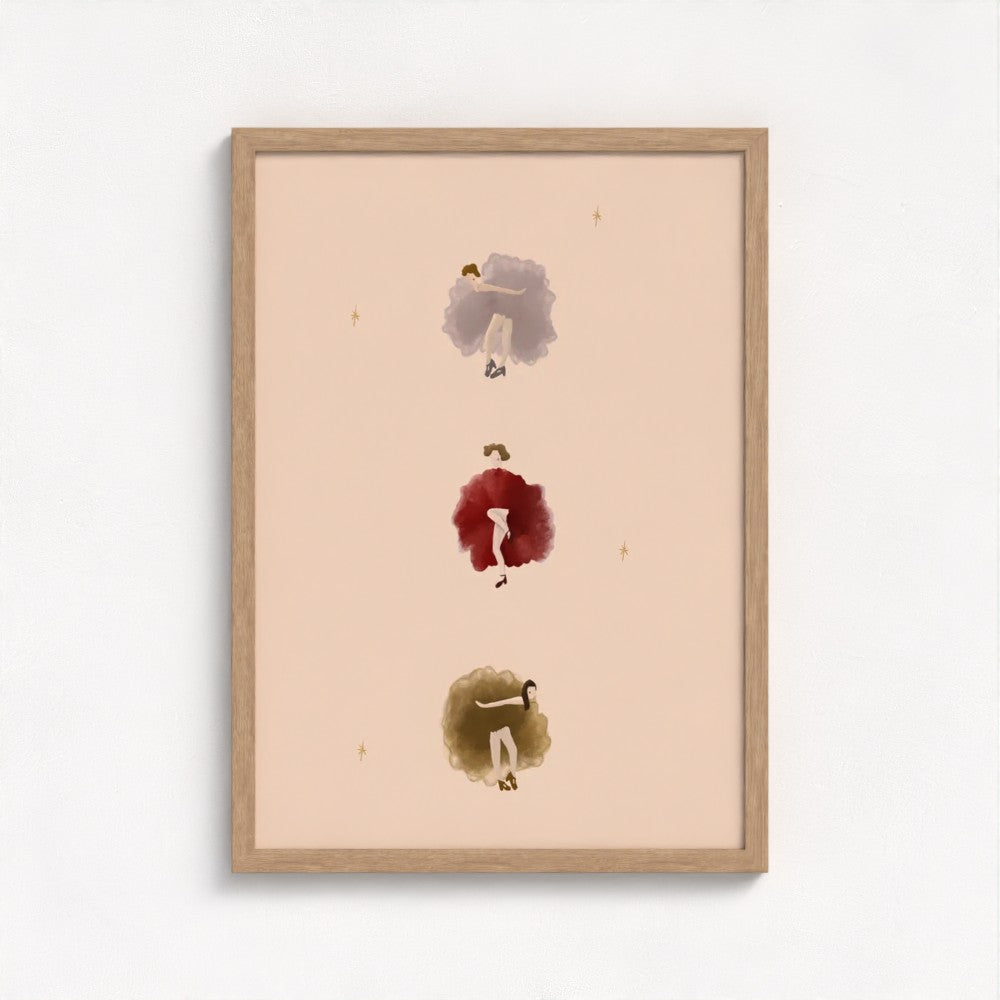 The Ladies that Can-Can Art Print