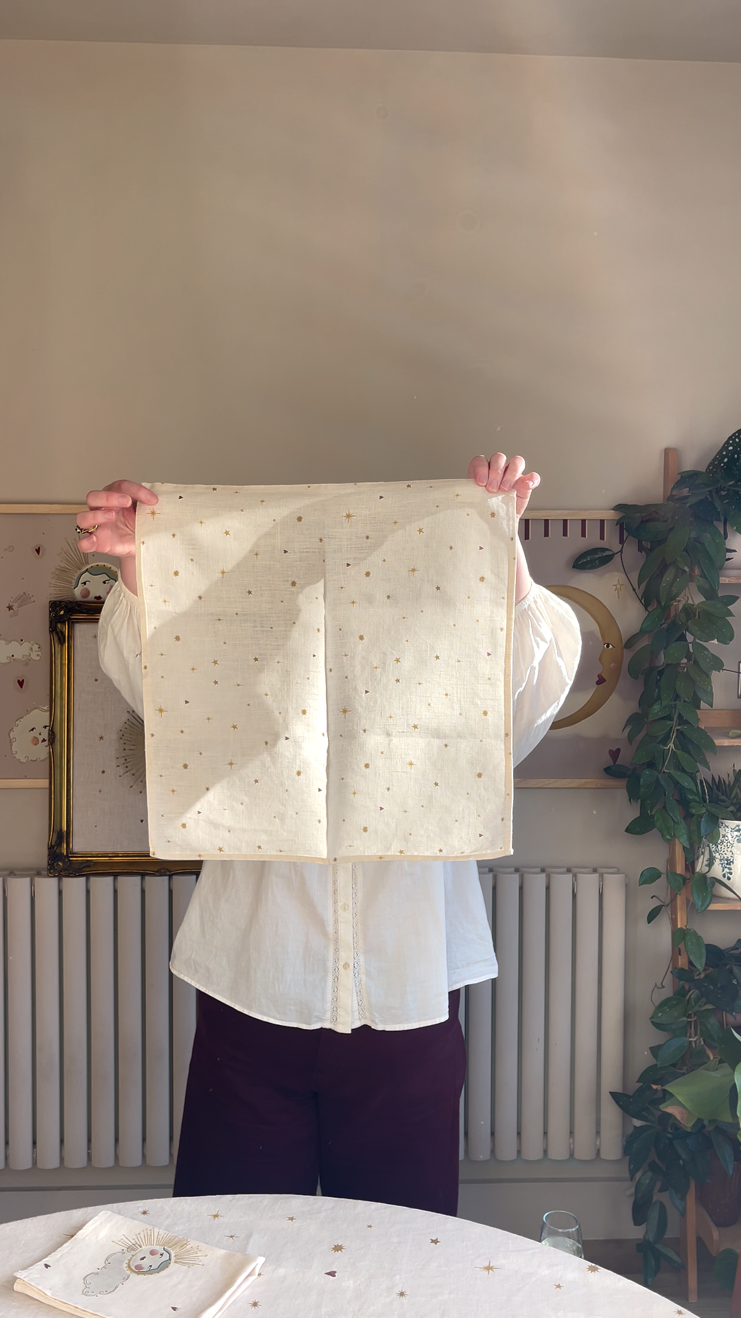 Linen Dinner napkins - Celestial (Set of 2)