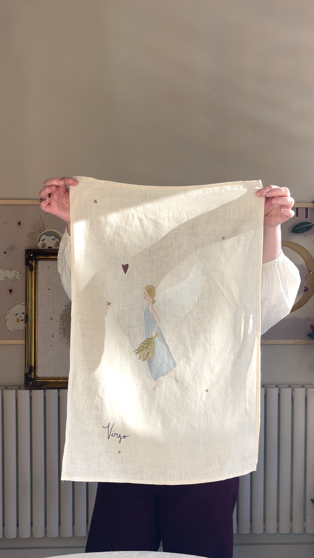 Linen Tea Towel "Virgo"