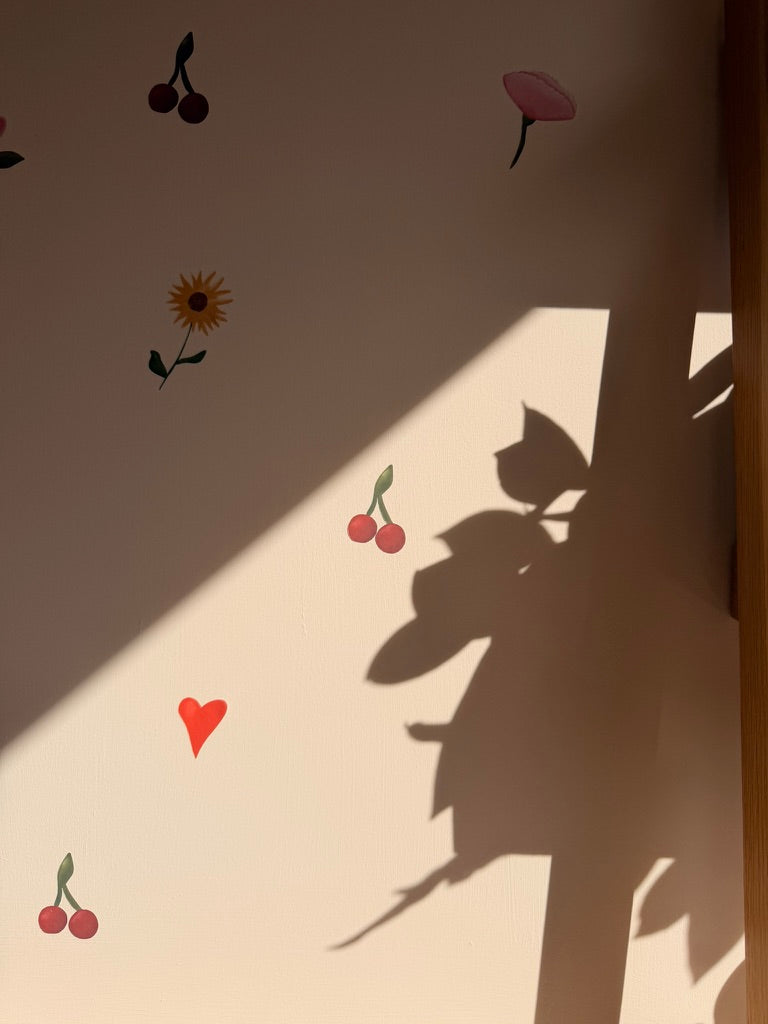 "Bloom is in the Heart" - Fabric Wall Stickers