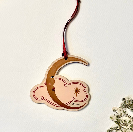 Moon and Cloud Christmas Decoration PRE-ORDER