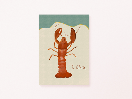 Le Lobster art print — additional product photo of the design, view 2