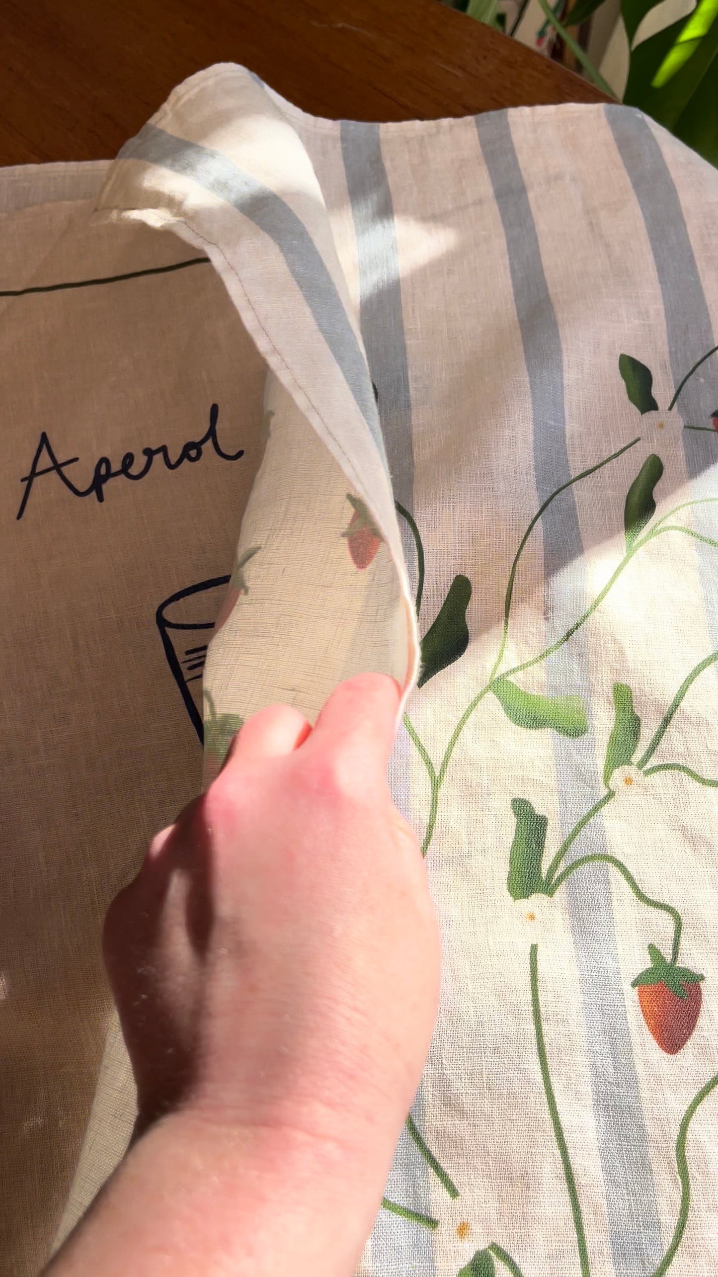 Linen Tea Towel "Aperol Spritz"