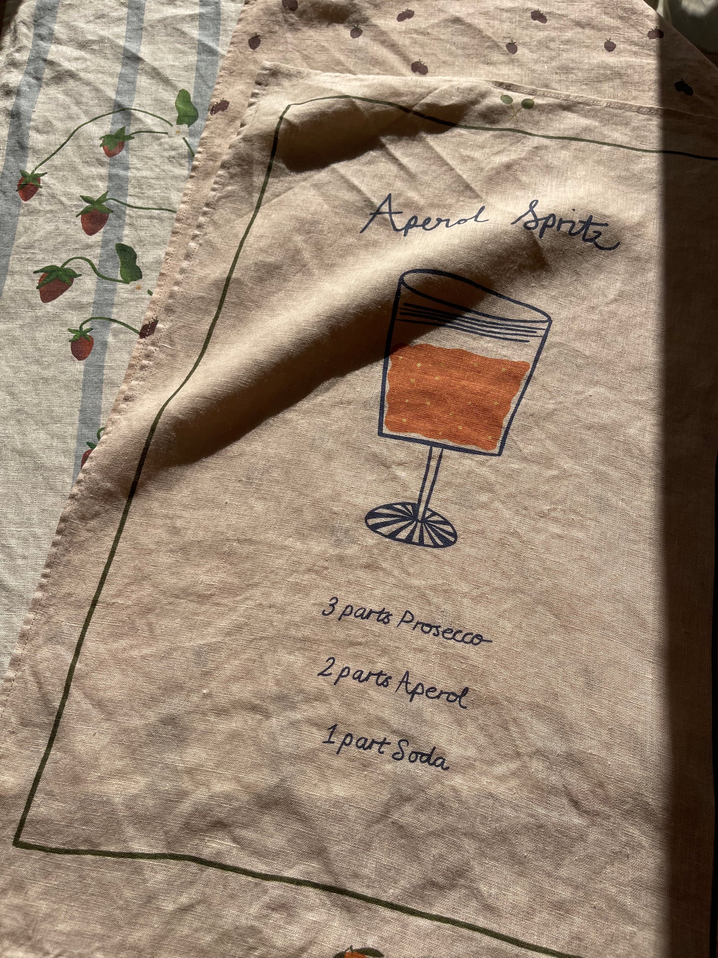 Linen Tea Towel "Aperol Spritz"
