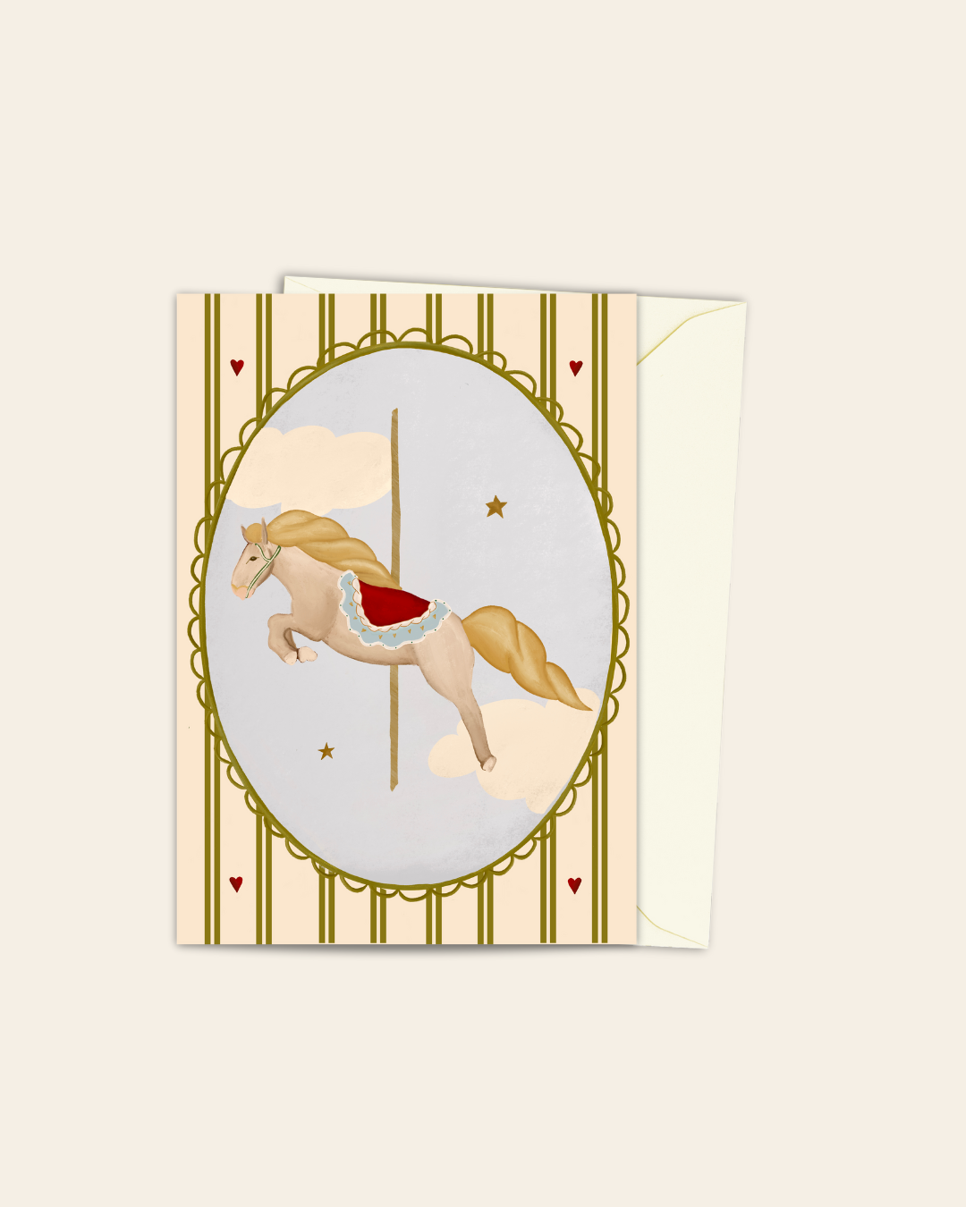 Carousel Horse card