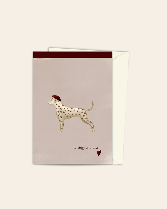 Doggy in a Beret card