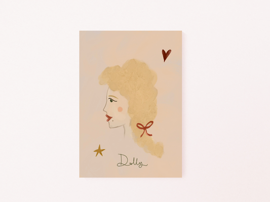 Dolly Parton cowgirl aesthetic western art print poster
