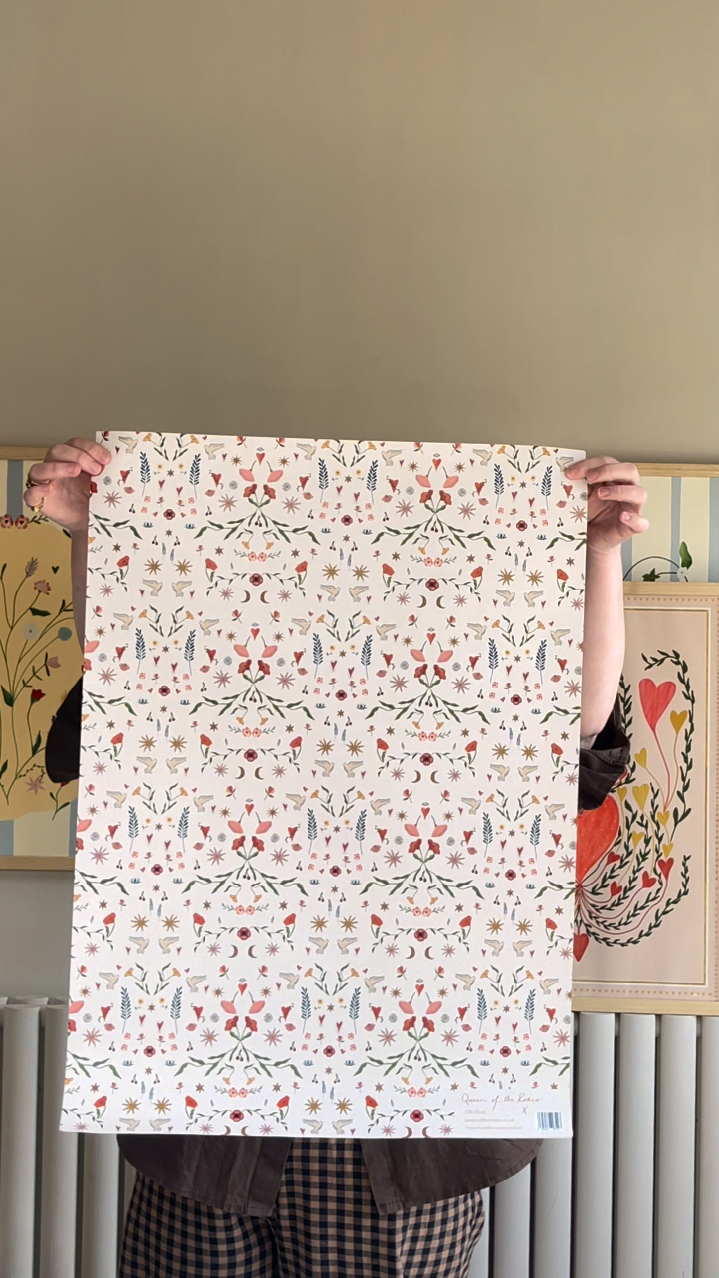 Folk Love Gift Wrap (3 sheets)