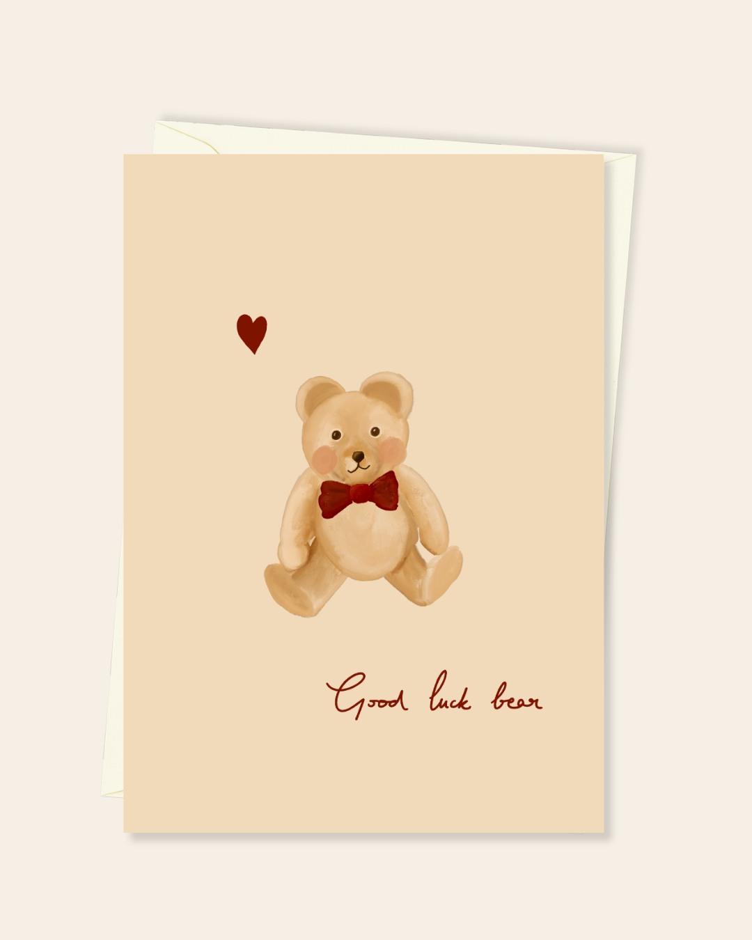 Good Luck bear card