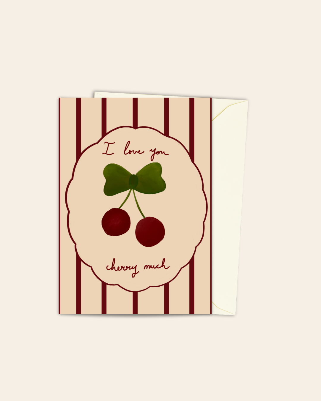 I Love you Cherry much card