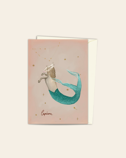 Capricorn Zodiac card