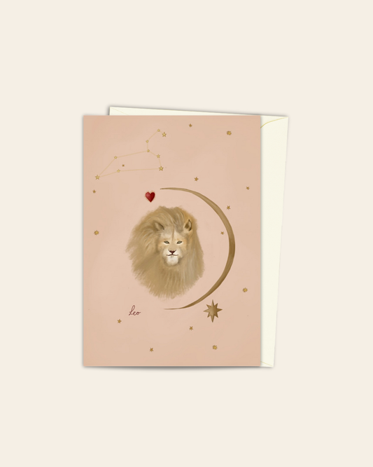 Leo Zodiac card