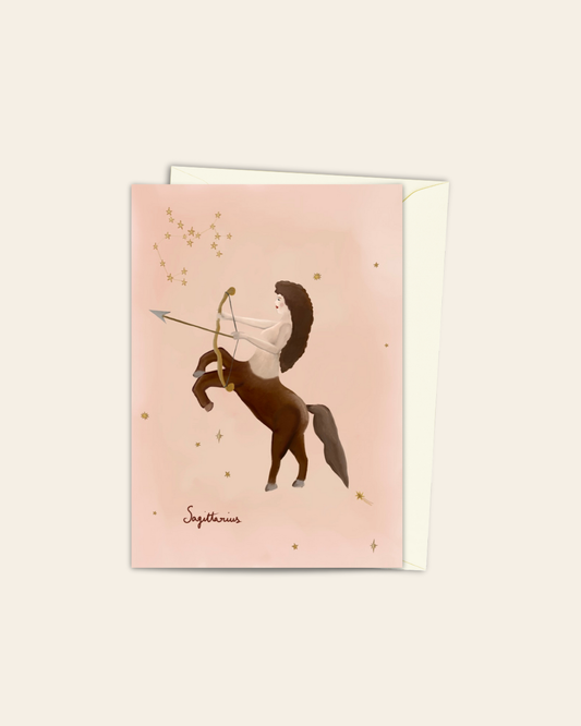 Sagittarius Zodiac card