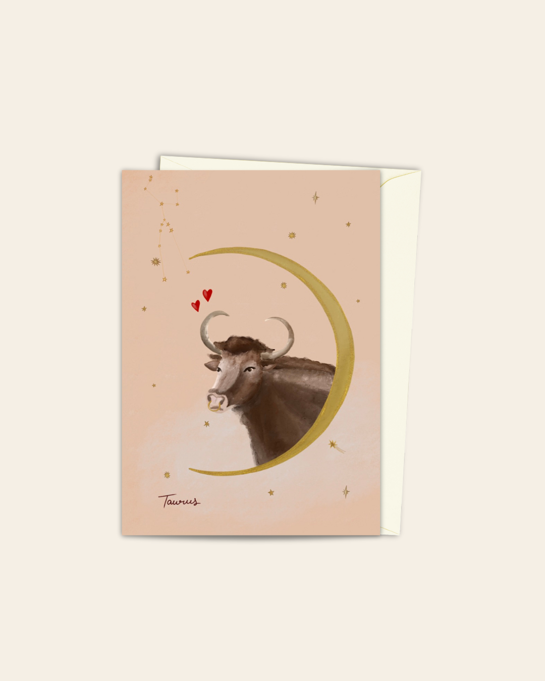Taurus Zodiac card