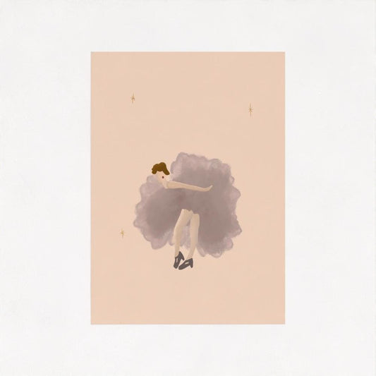 The Lady in Mauve art print — additional product photo of the design