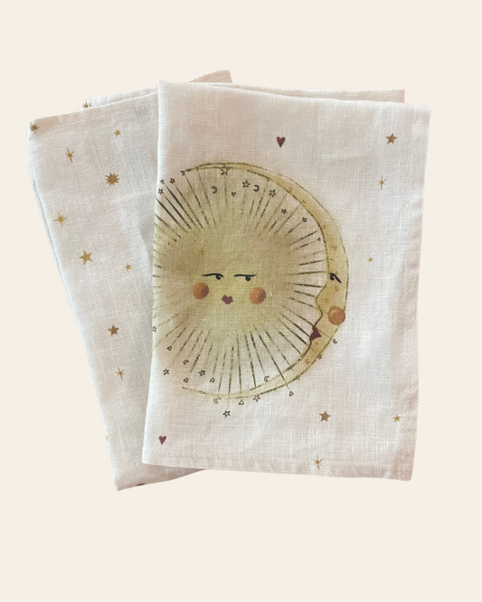 Linen Dinner napkins - Celestial (Set of 2)