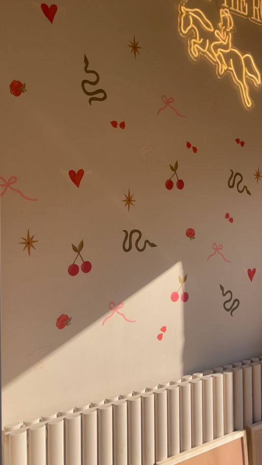 "Sweet like Cherries" - Fabric Wall Stickers